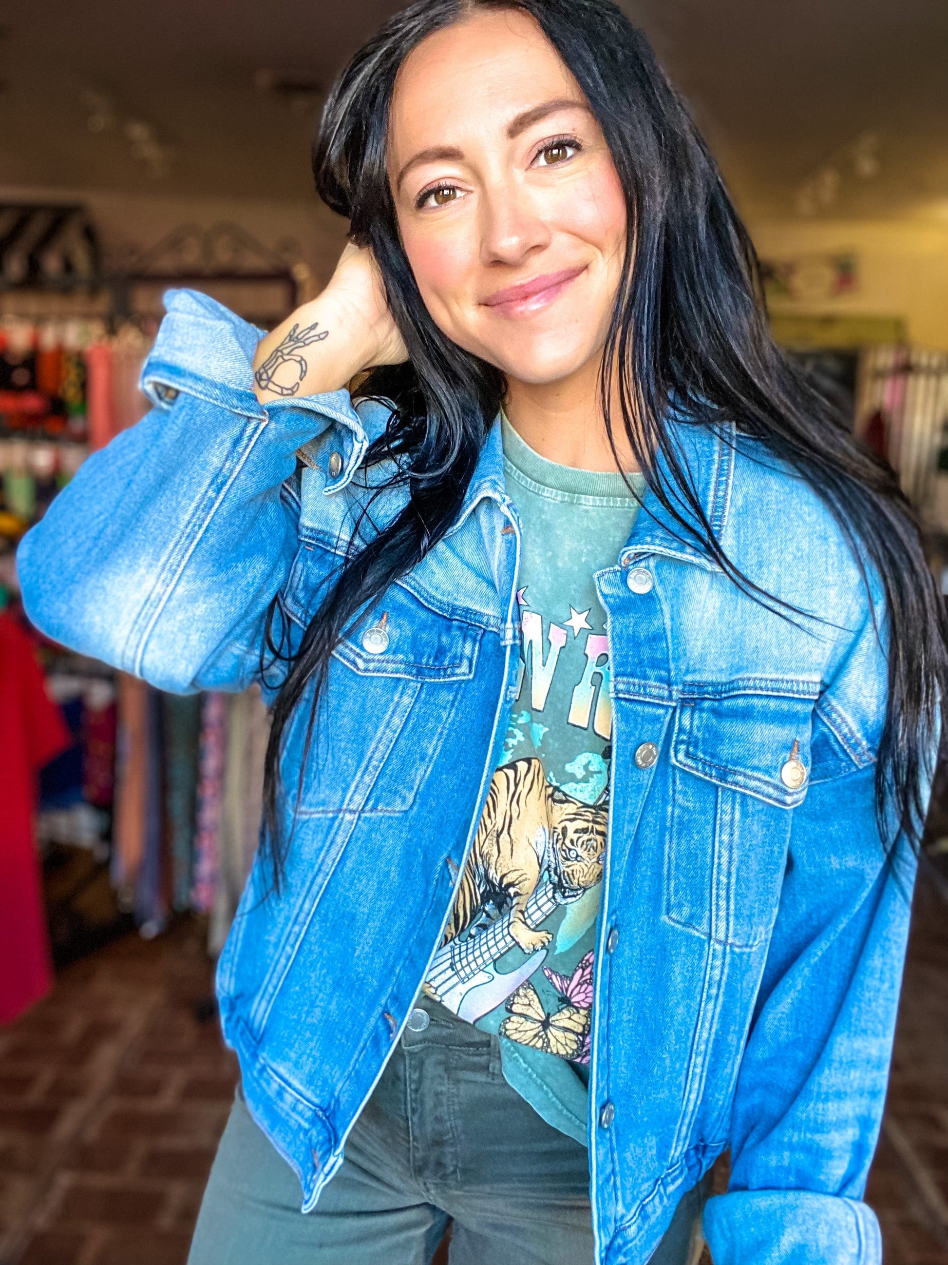 Outerwear Vintage Denim Jacket