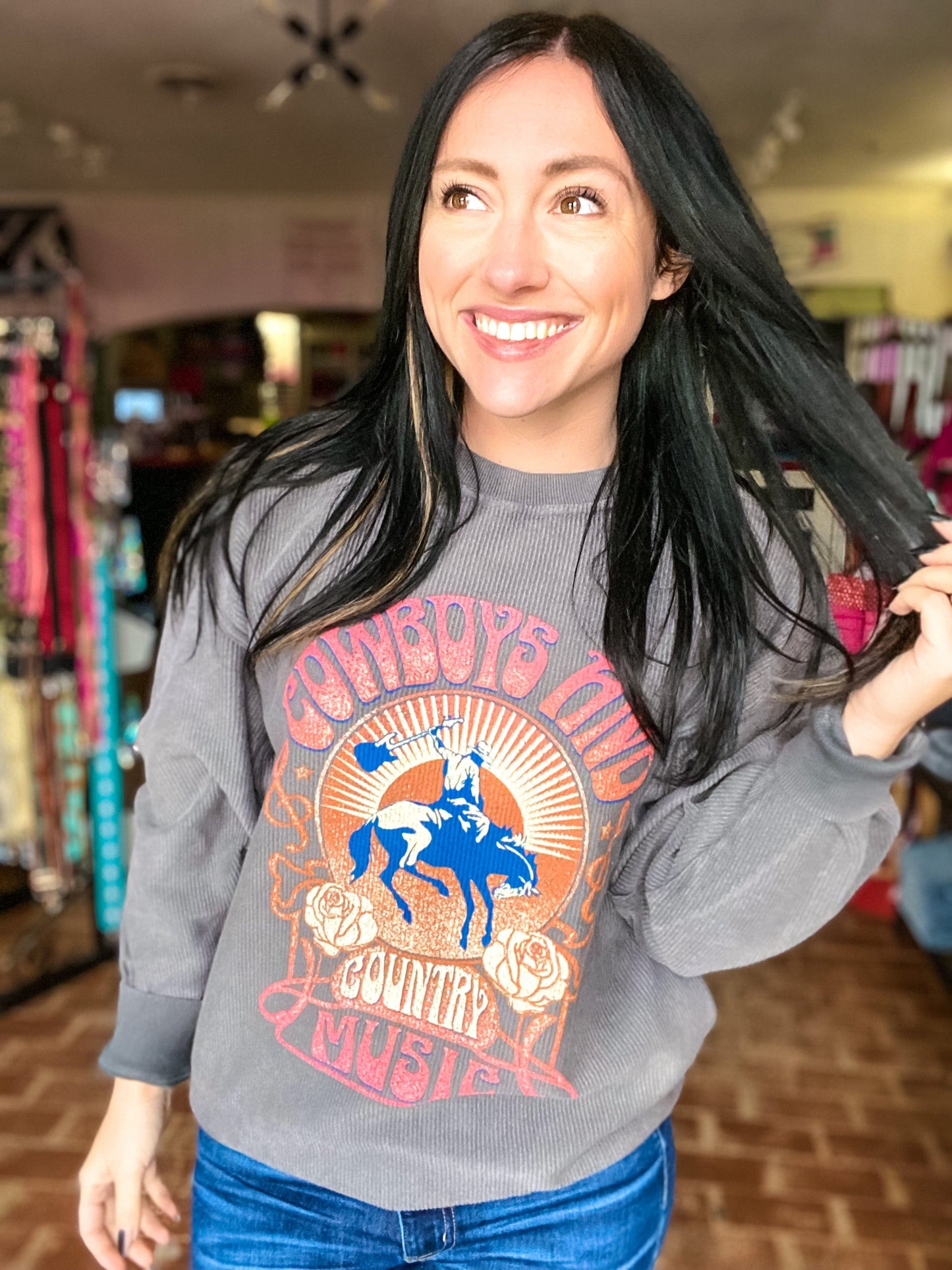 Graphic Tees Cowboys and Country Music Sweatshirt