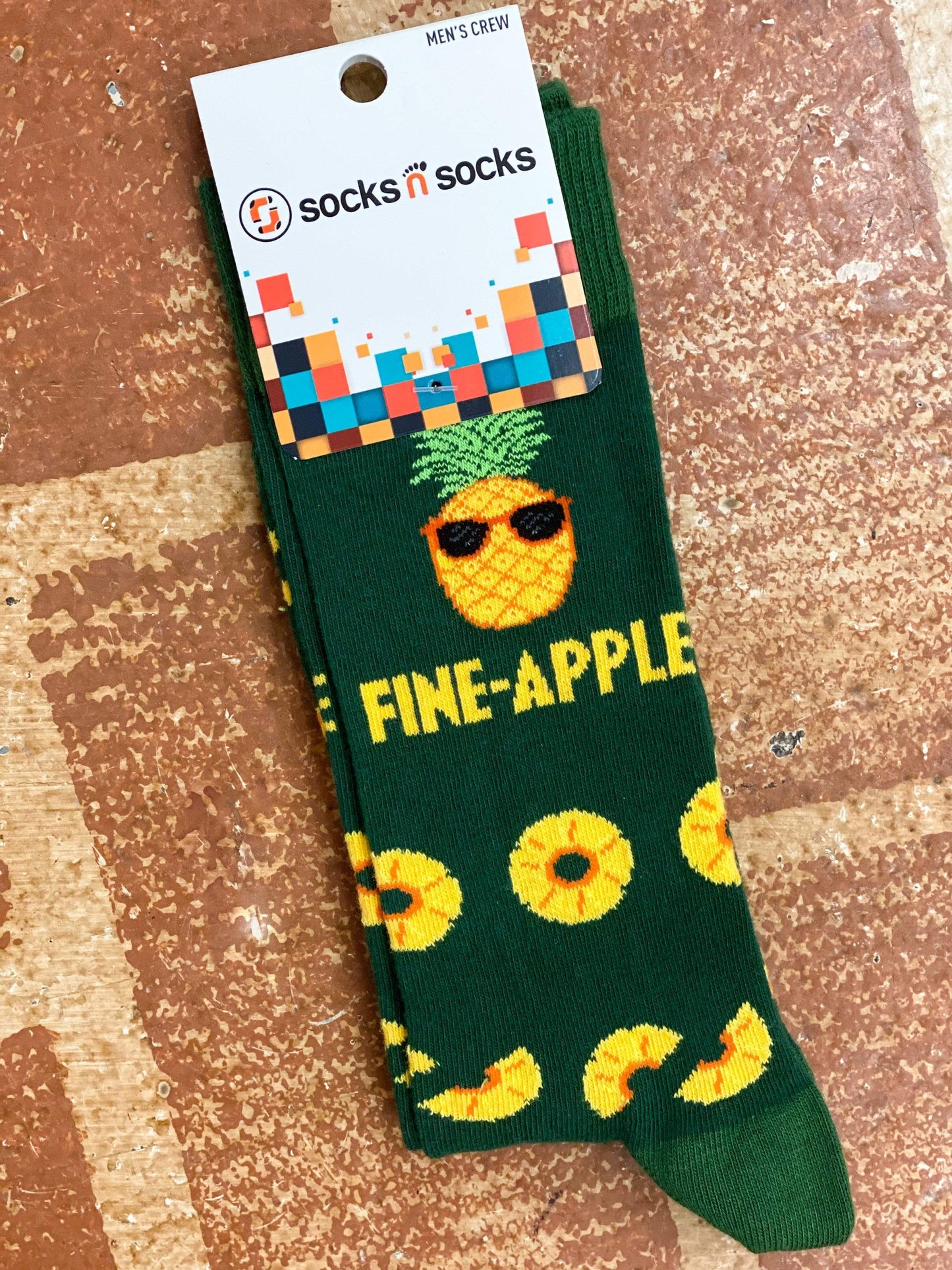 Guy Fun & Funky Men's Socks Fine-Apple