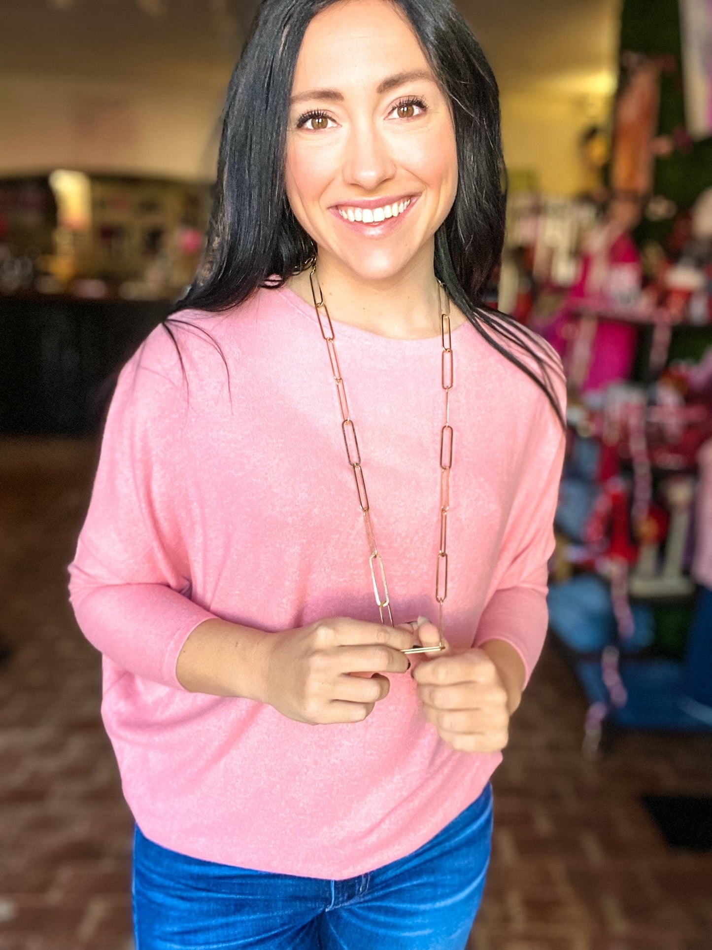 Shirts & Tops Jorjie Off the Shoulder Sweater-Light Coral