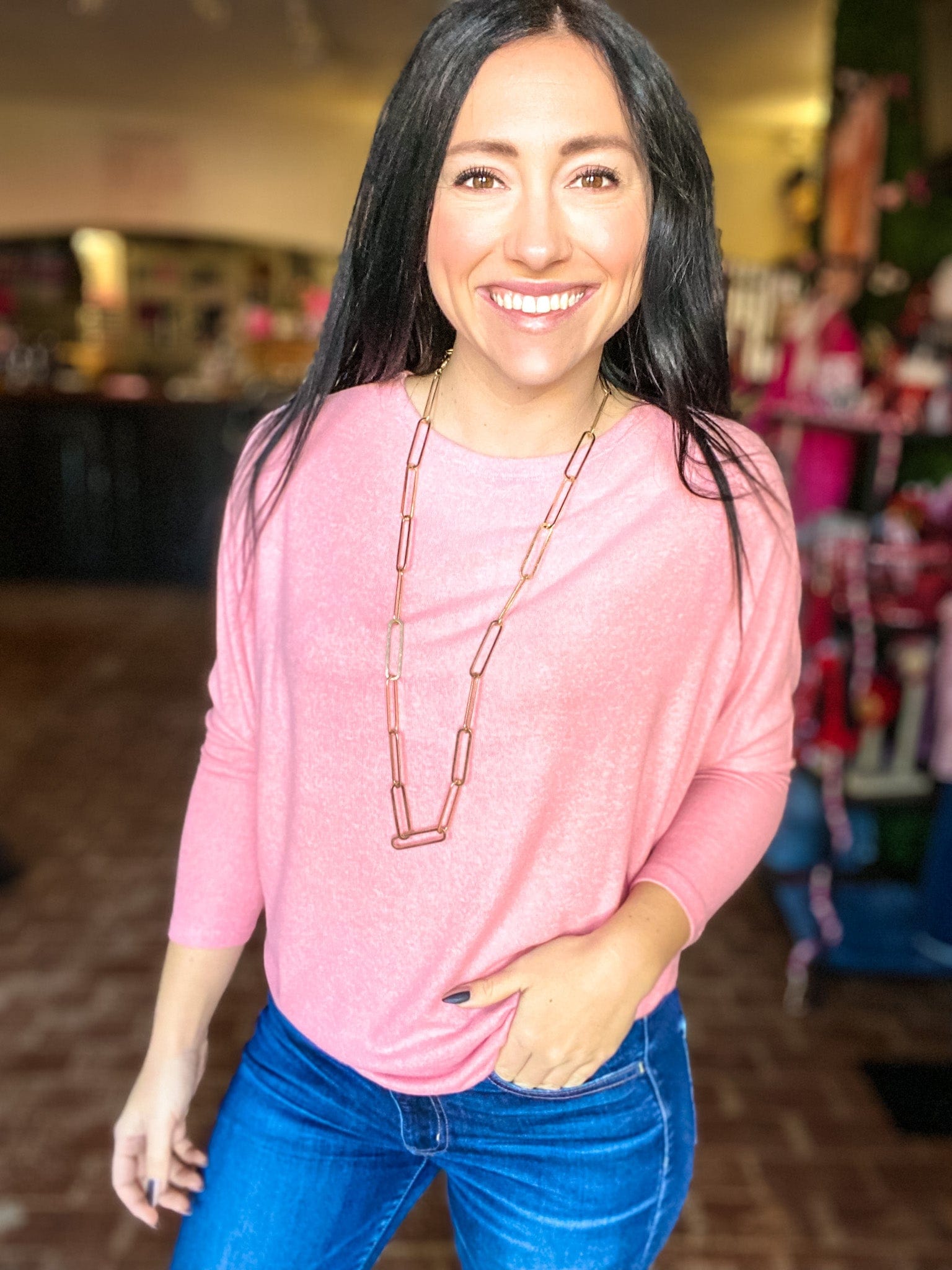 Shirts & Tops Jorjie Off the Shoulder Sweater-Light Coral