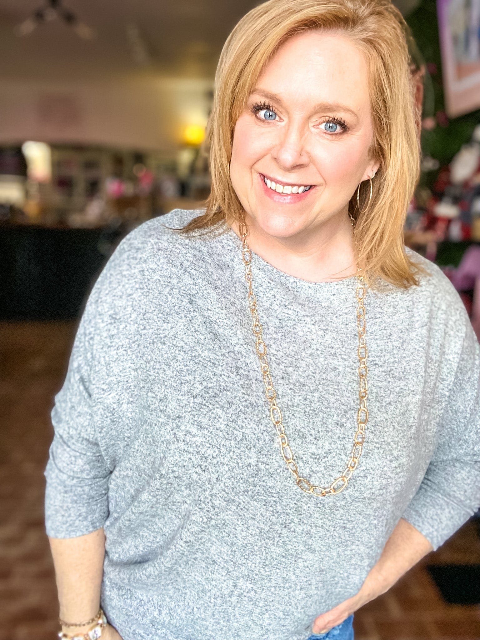 Shirts & Tops Jorjie Off the Shoulder Sweater-Light Gray