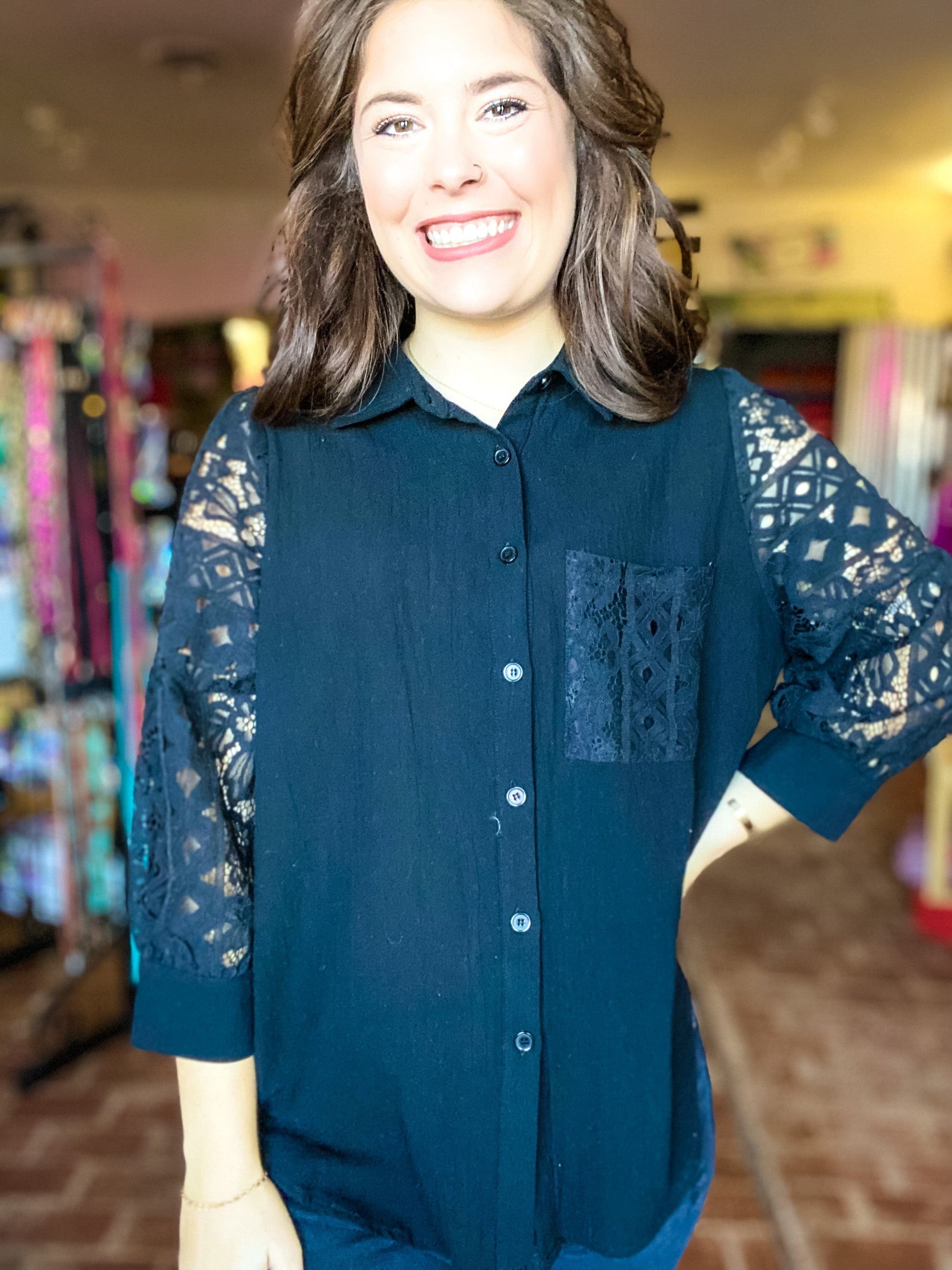 Tops Laci Lynn Lace Blouse