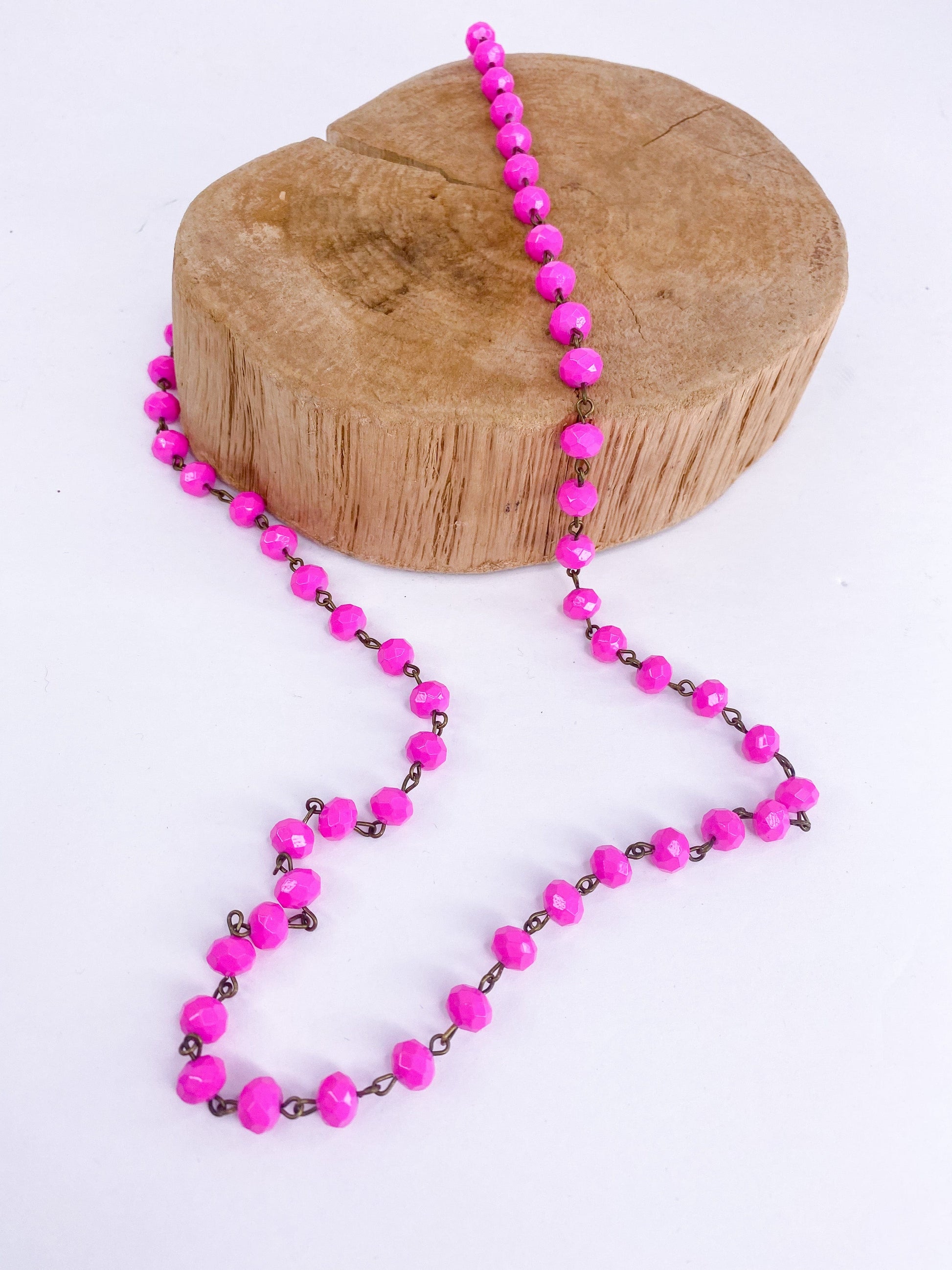 Necklaces Crystal Necklace Pink