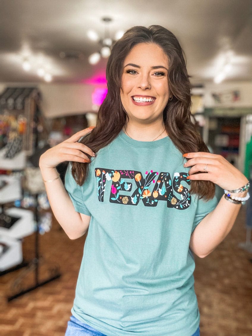 Graphic Tees Texas Floral Tee