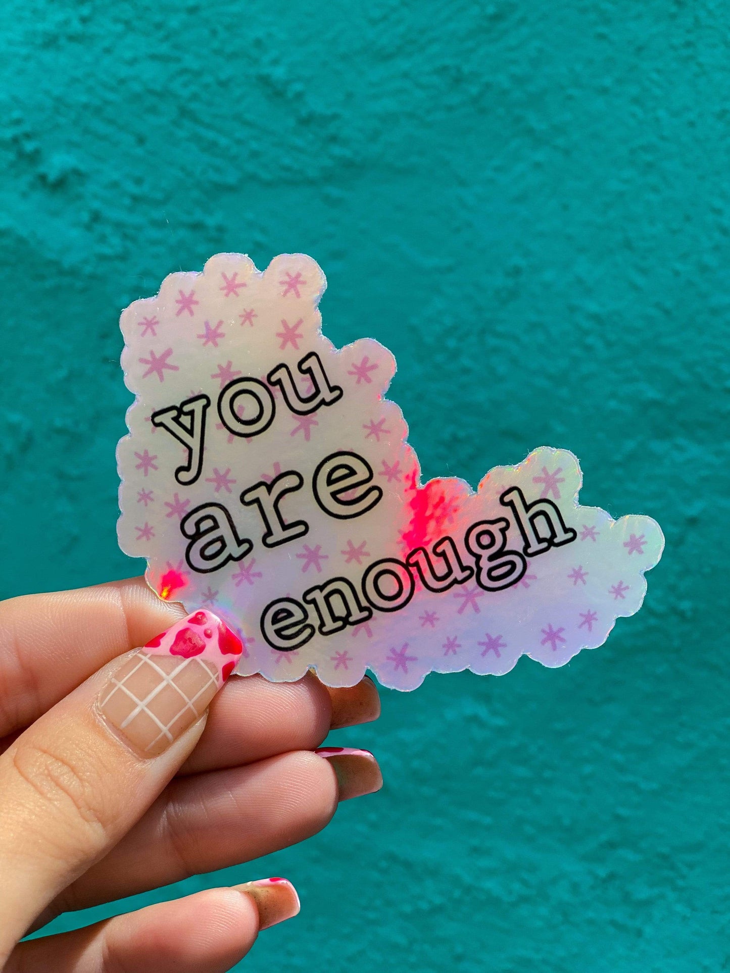Other Goodies Fun Vinyl Stickers you are enough